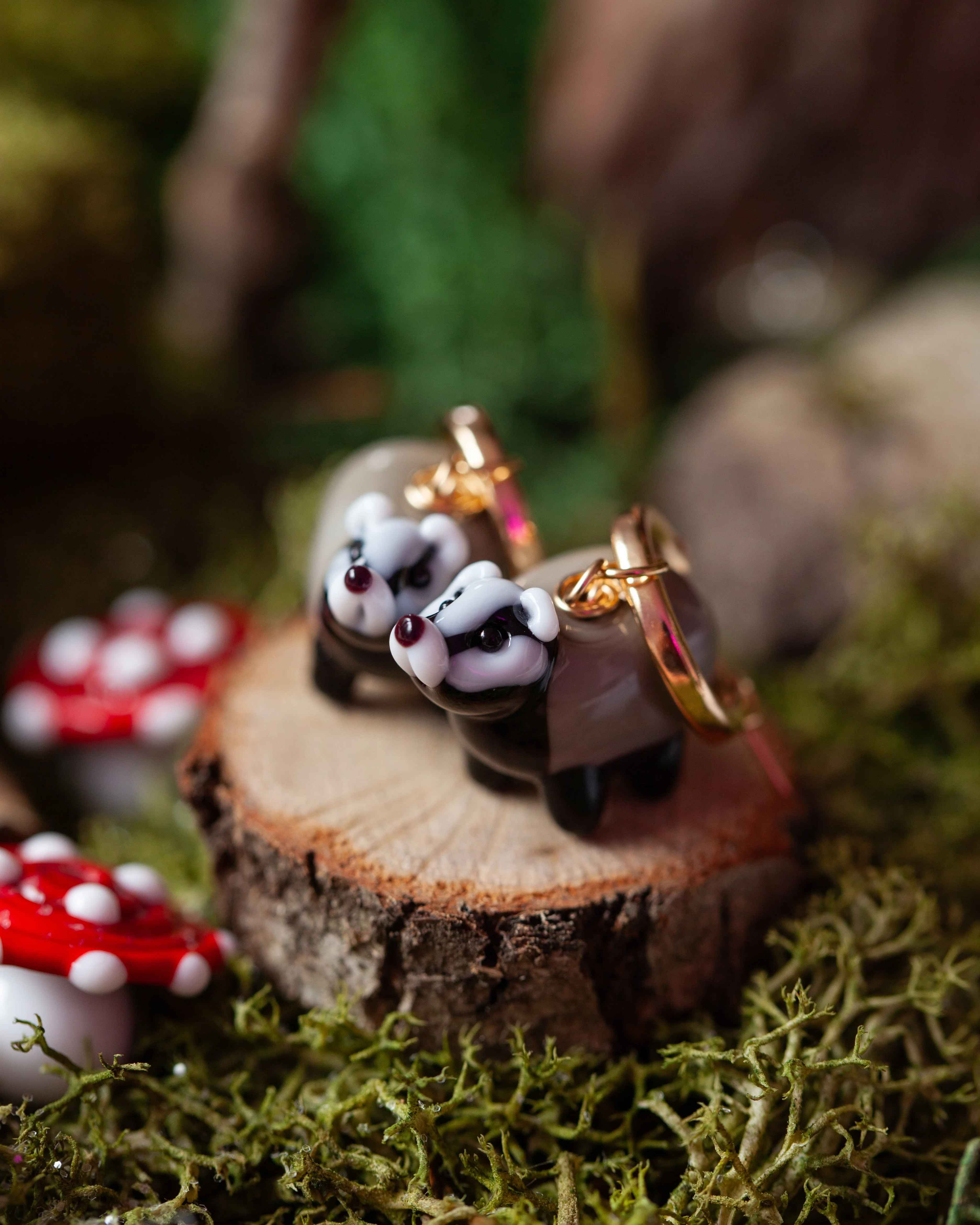 Badger Earrings