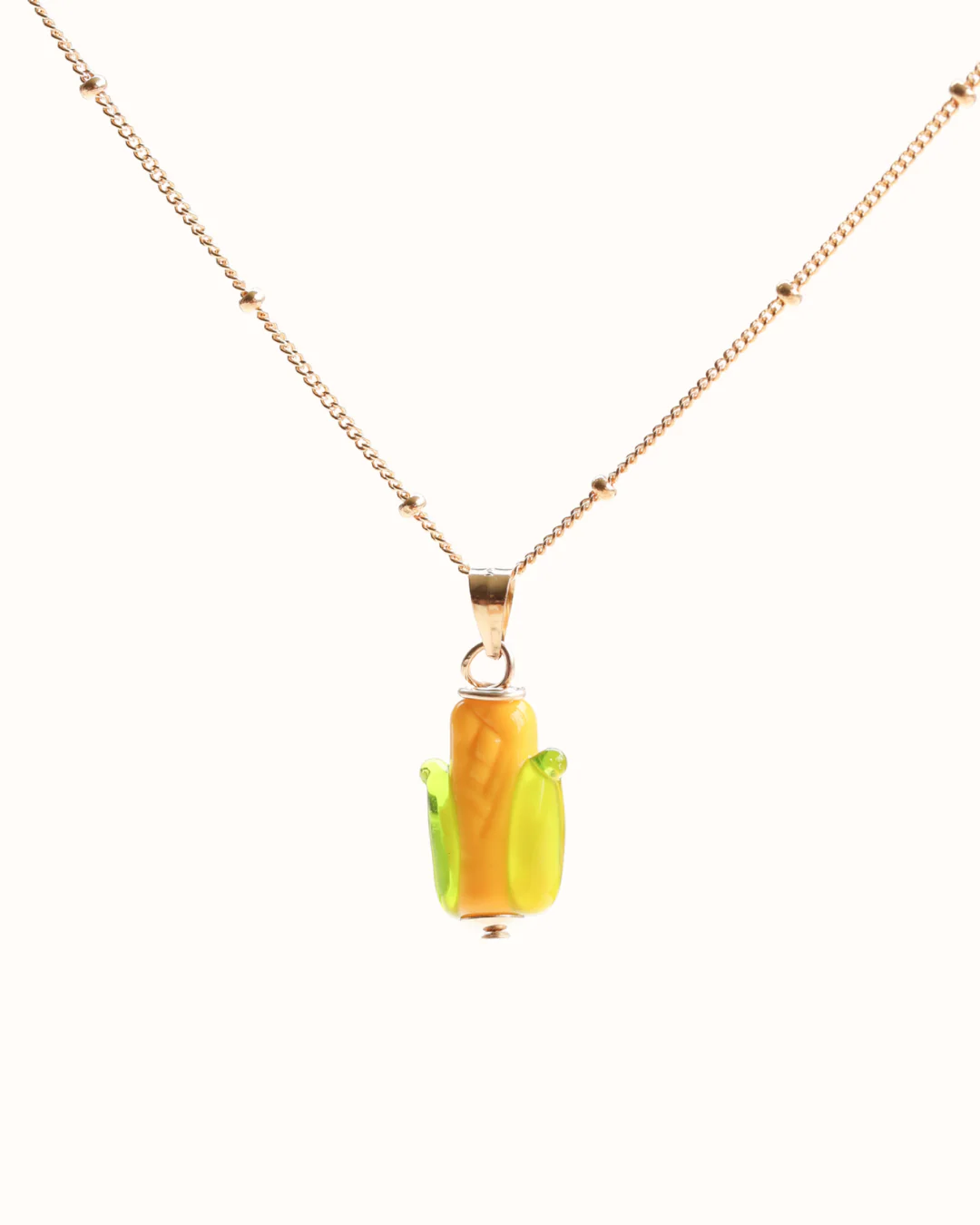 Corn Cob Charm Necklace