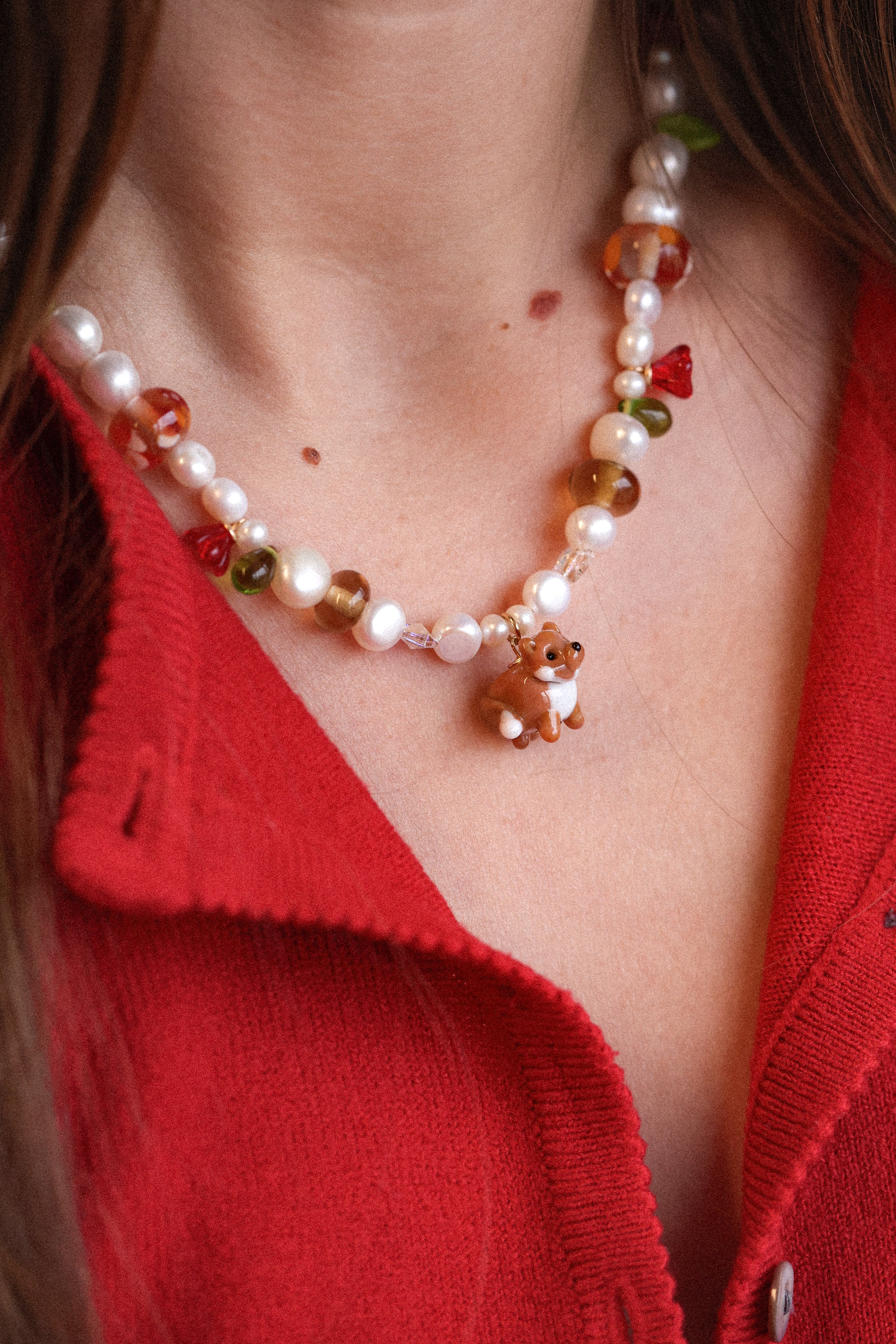 Fox in the Fallen Leaves Necklace - Image 3