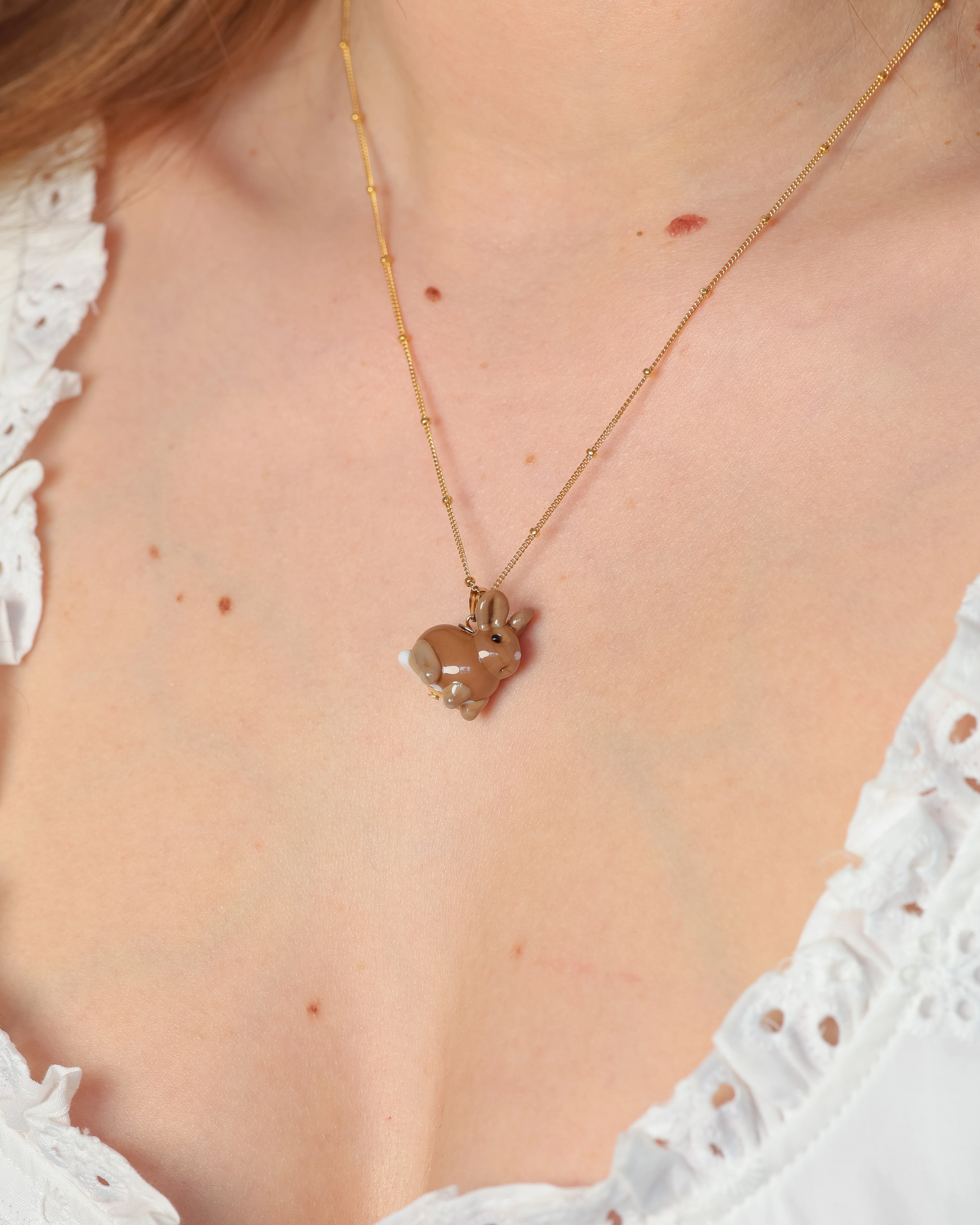 Garden Bunny Charm Necklace - Image 2