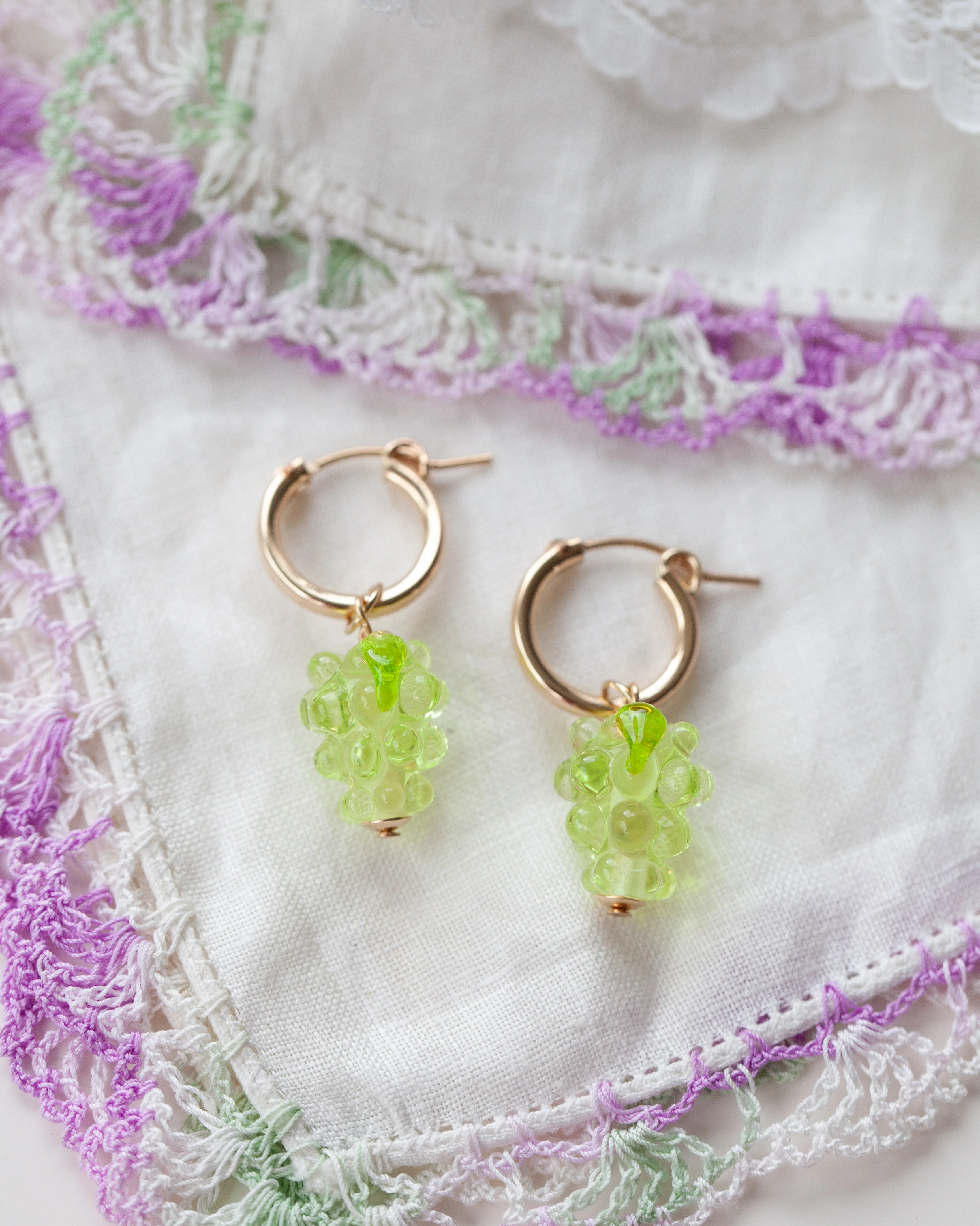 Green Grape Earrings - Image 2