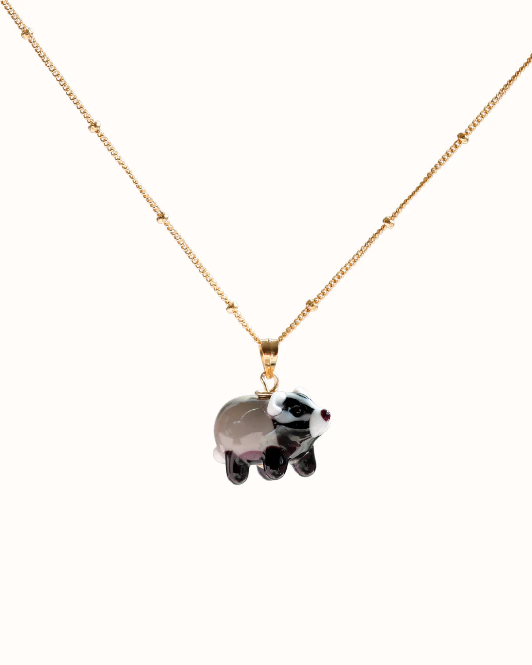 Badger Charm Necklace