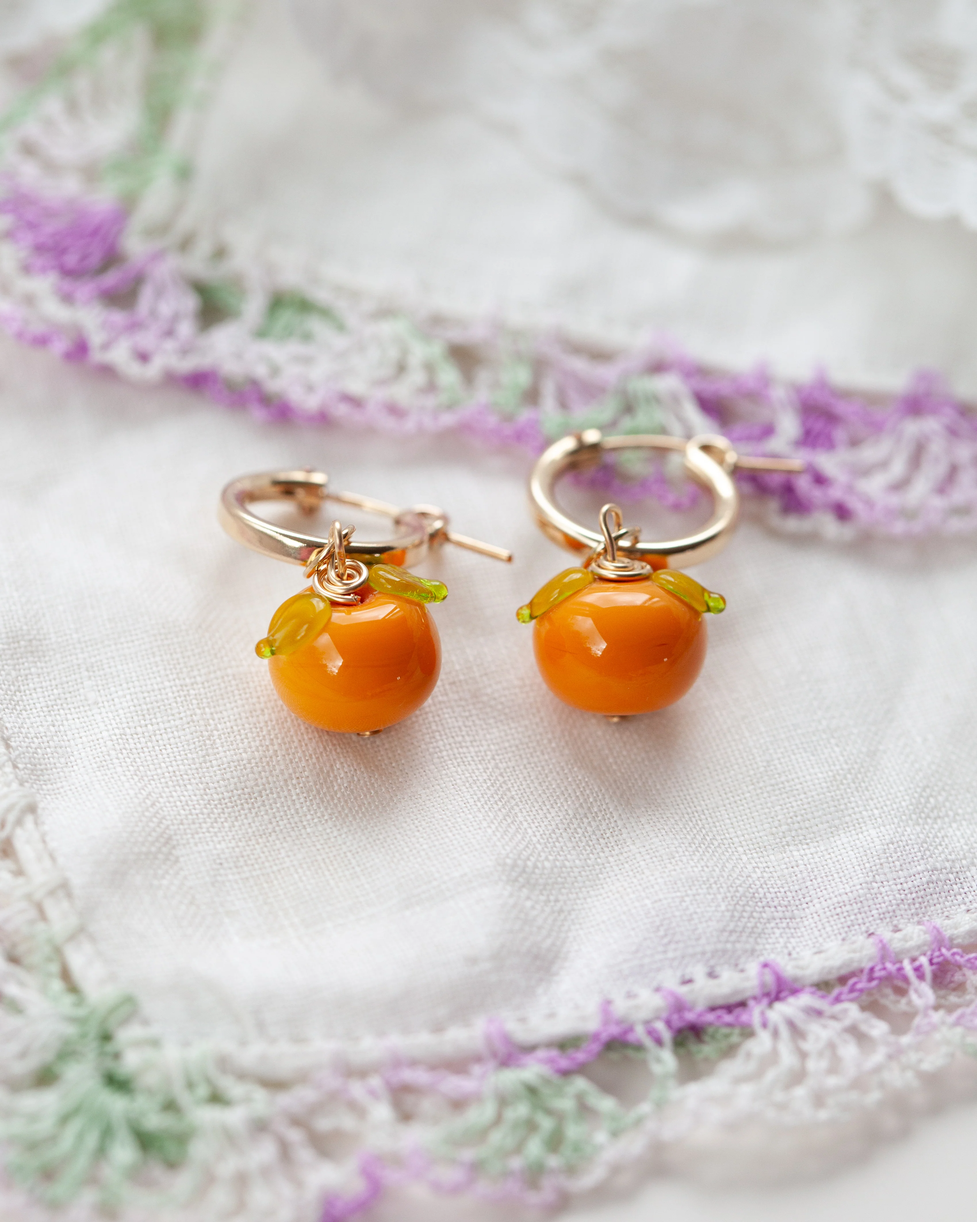 Orange Earrings - Image 3