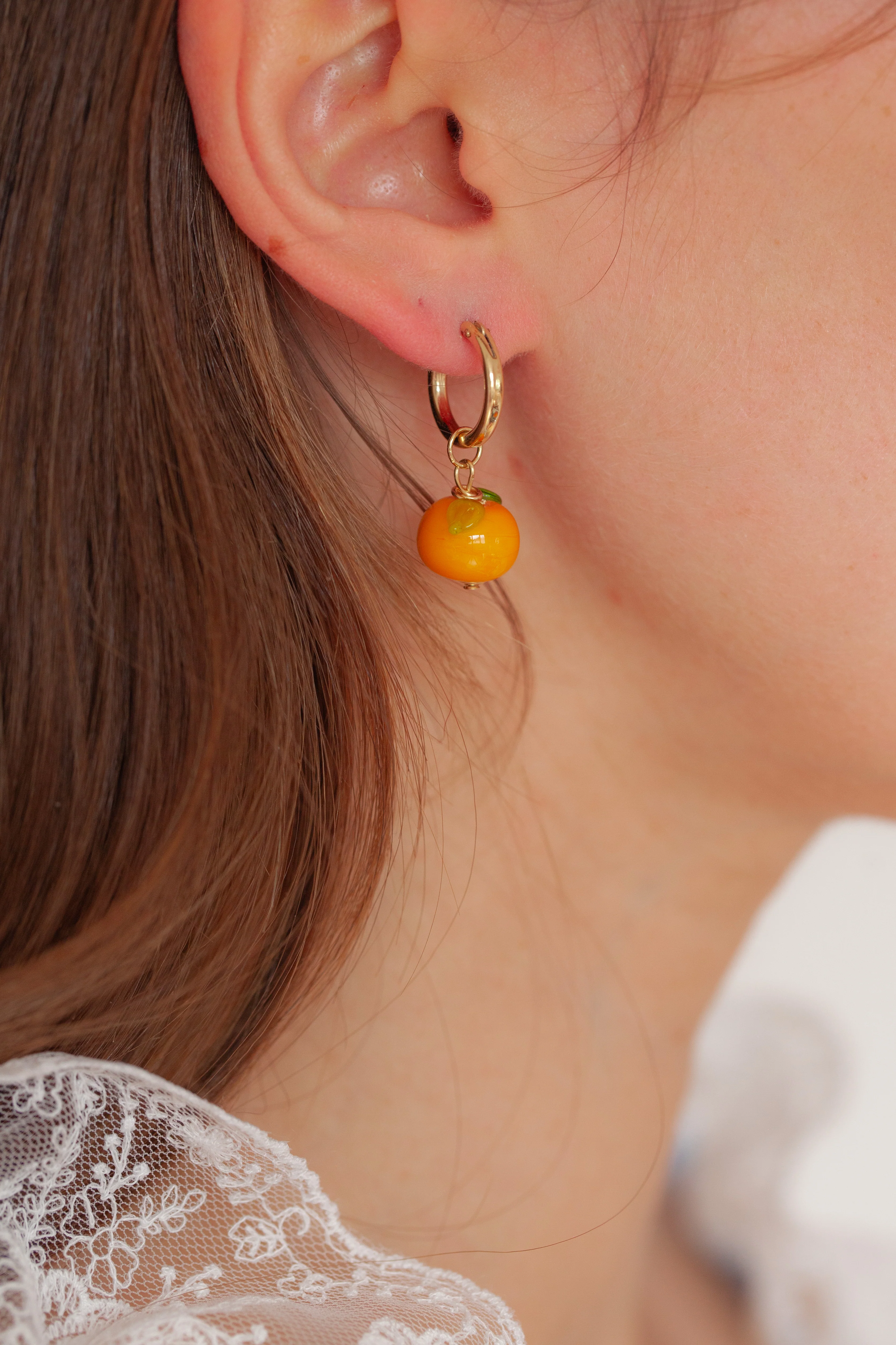 Orange Earrings - Image 4