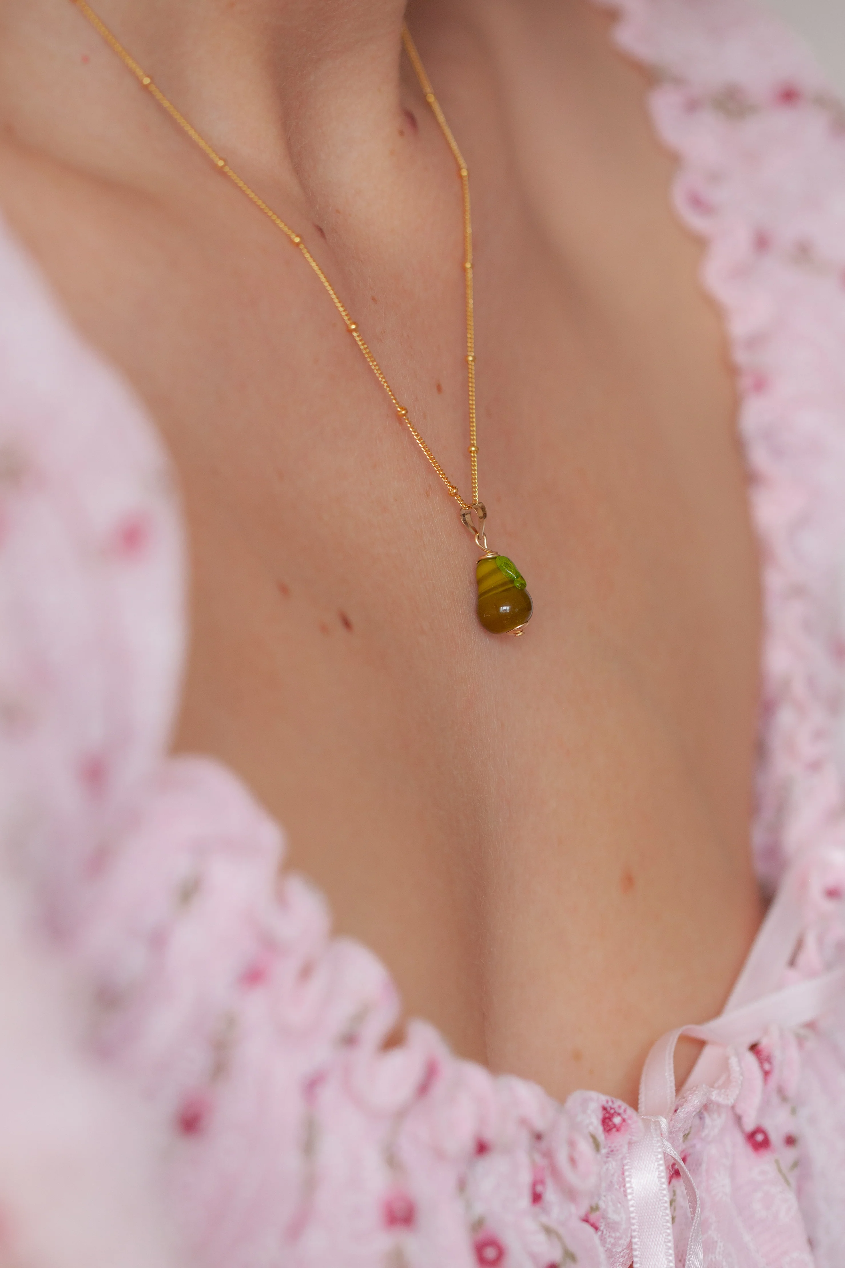 Pear Charm Necklace - Image 5