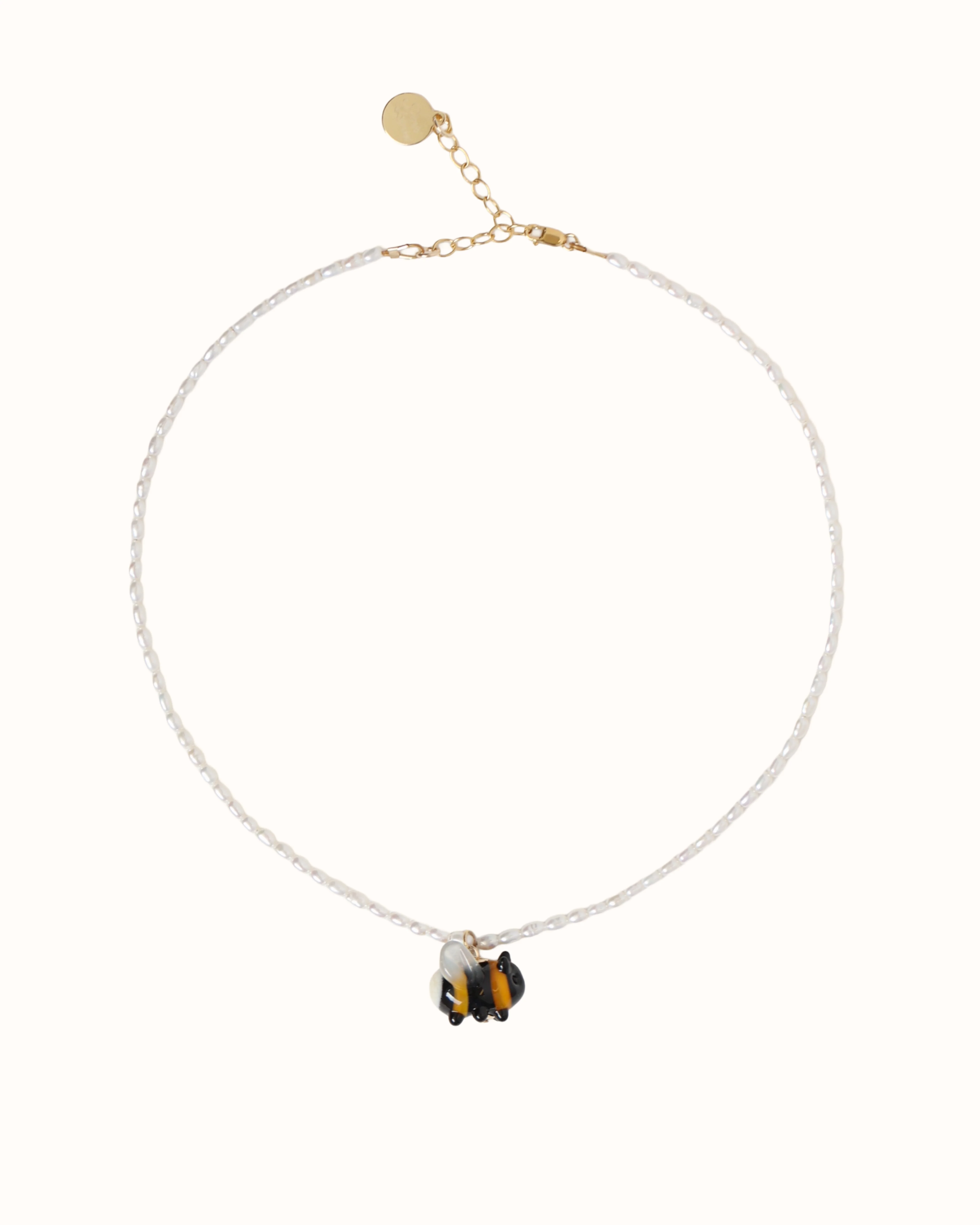 Pearly Bee Necklace