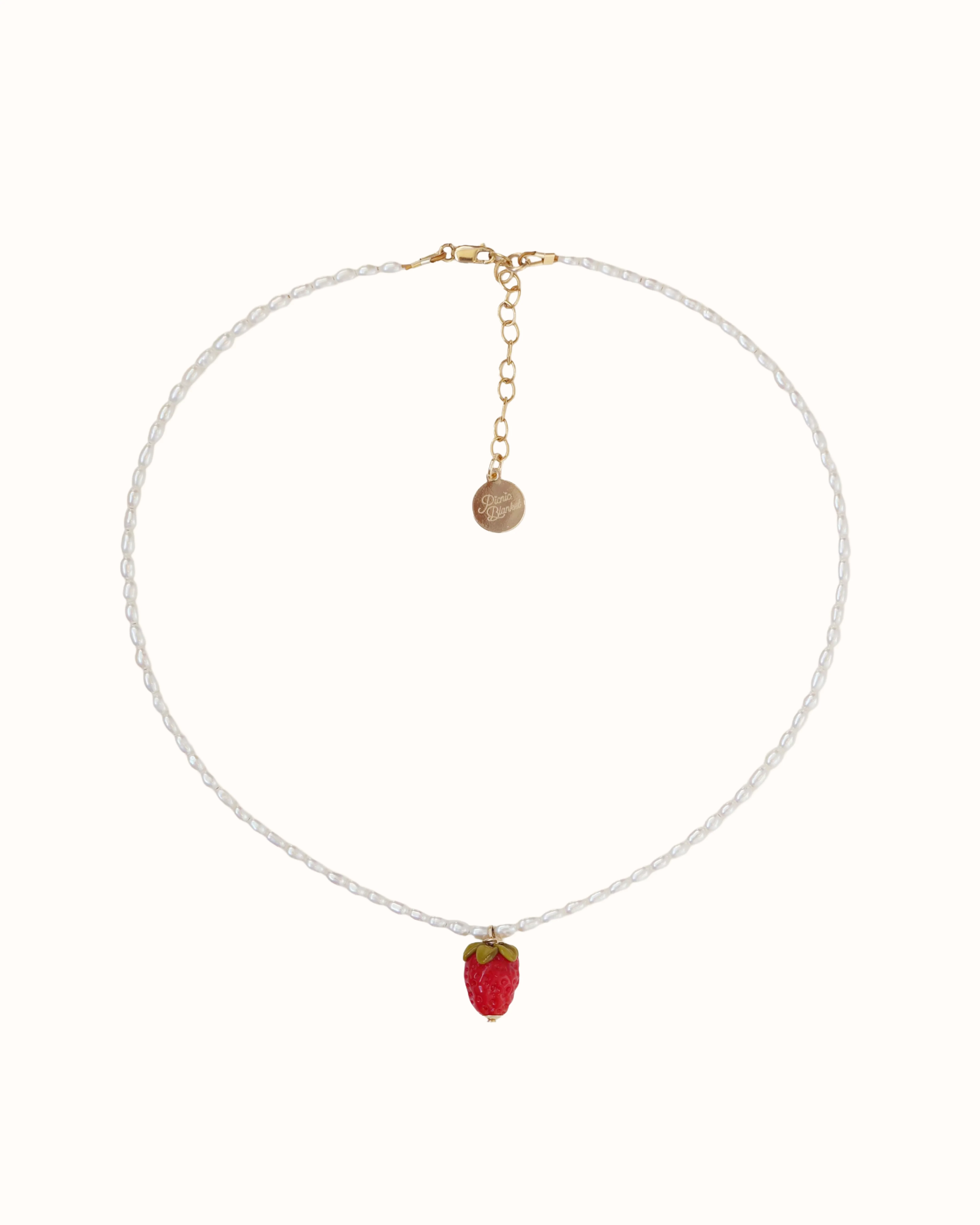 Pearly Strawberry Necklace