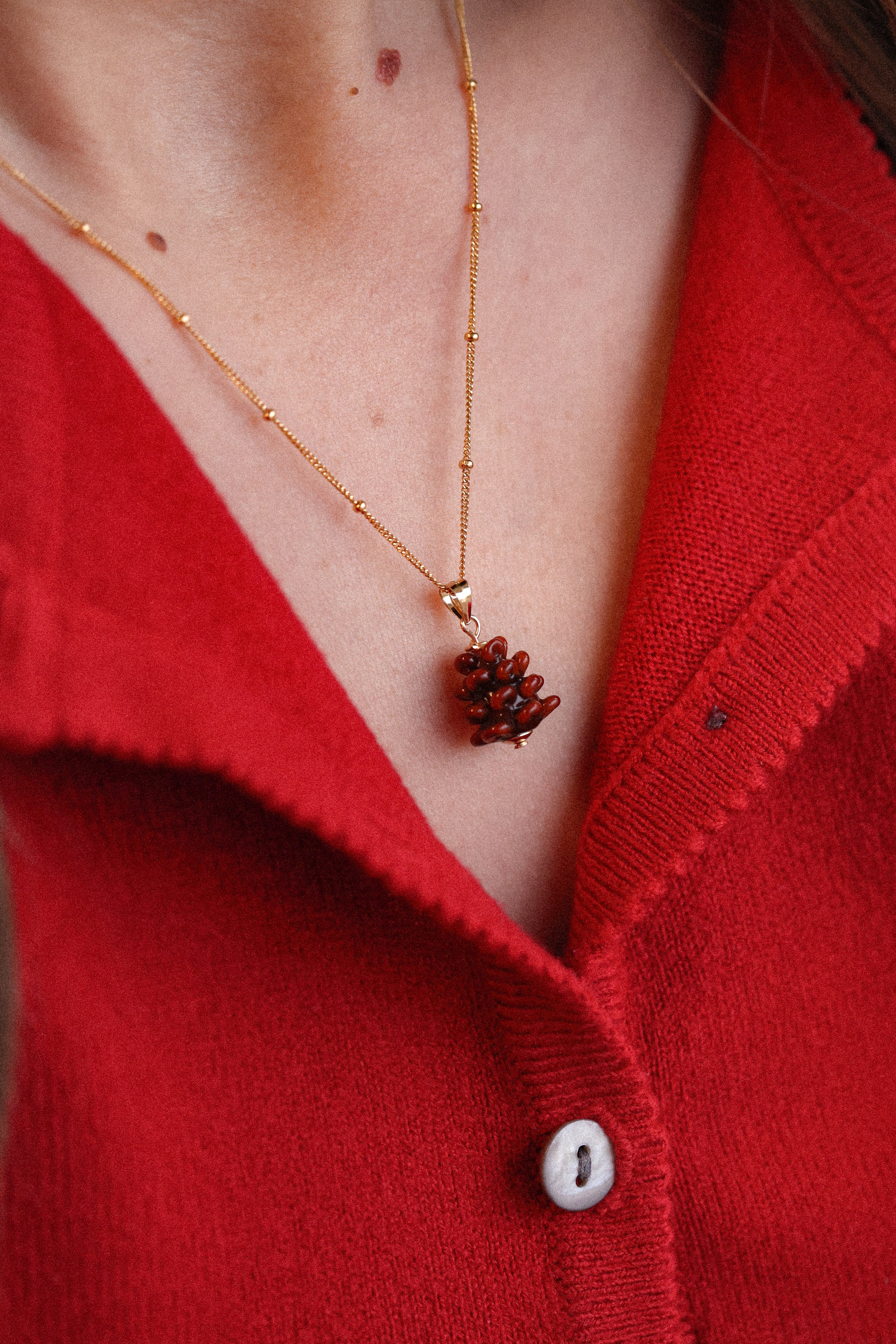 Pinecone Charm Necklace - Image 2