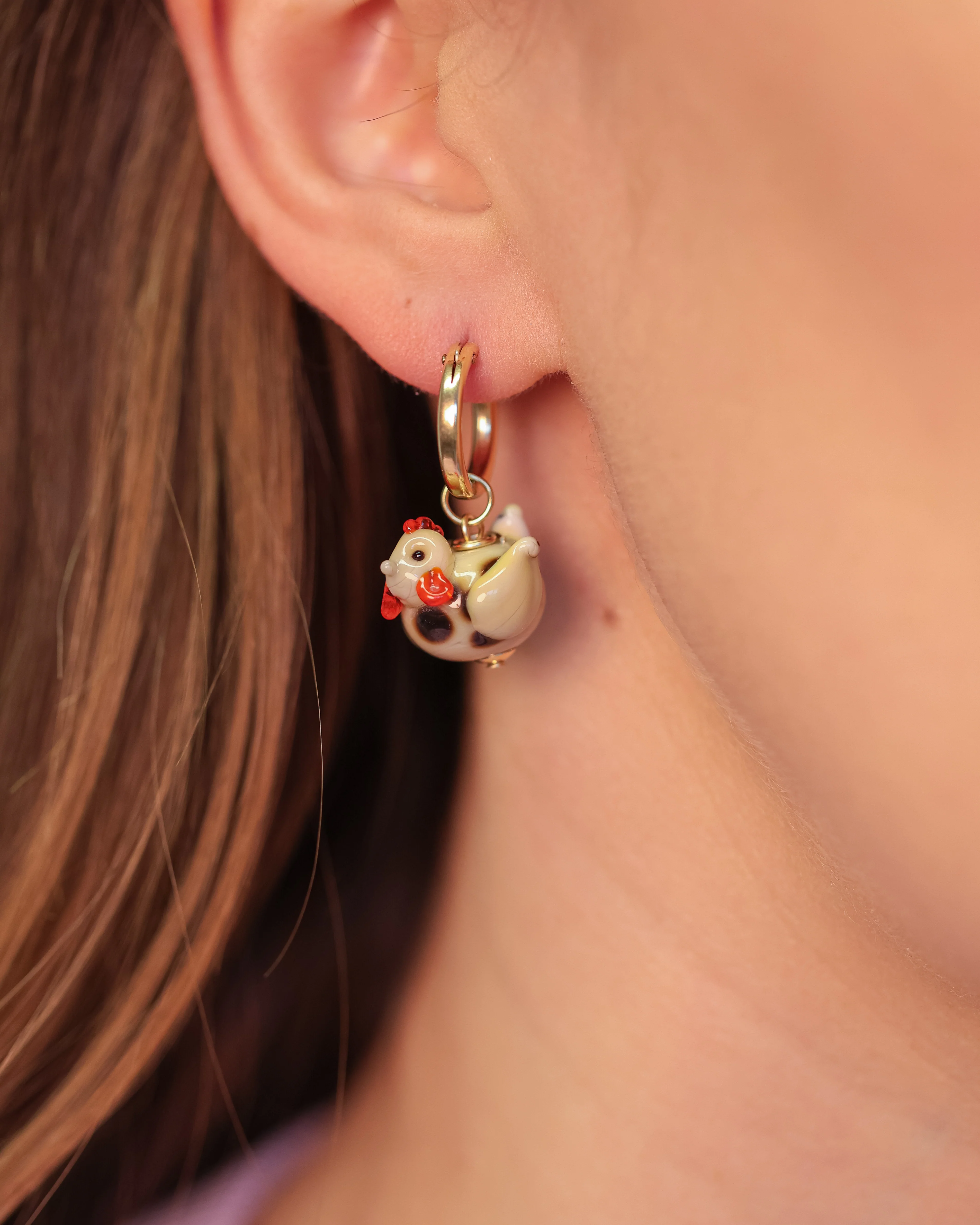 Spring Chicken Earrings