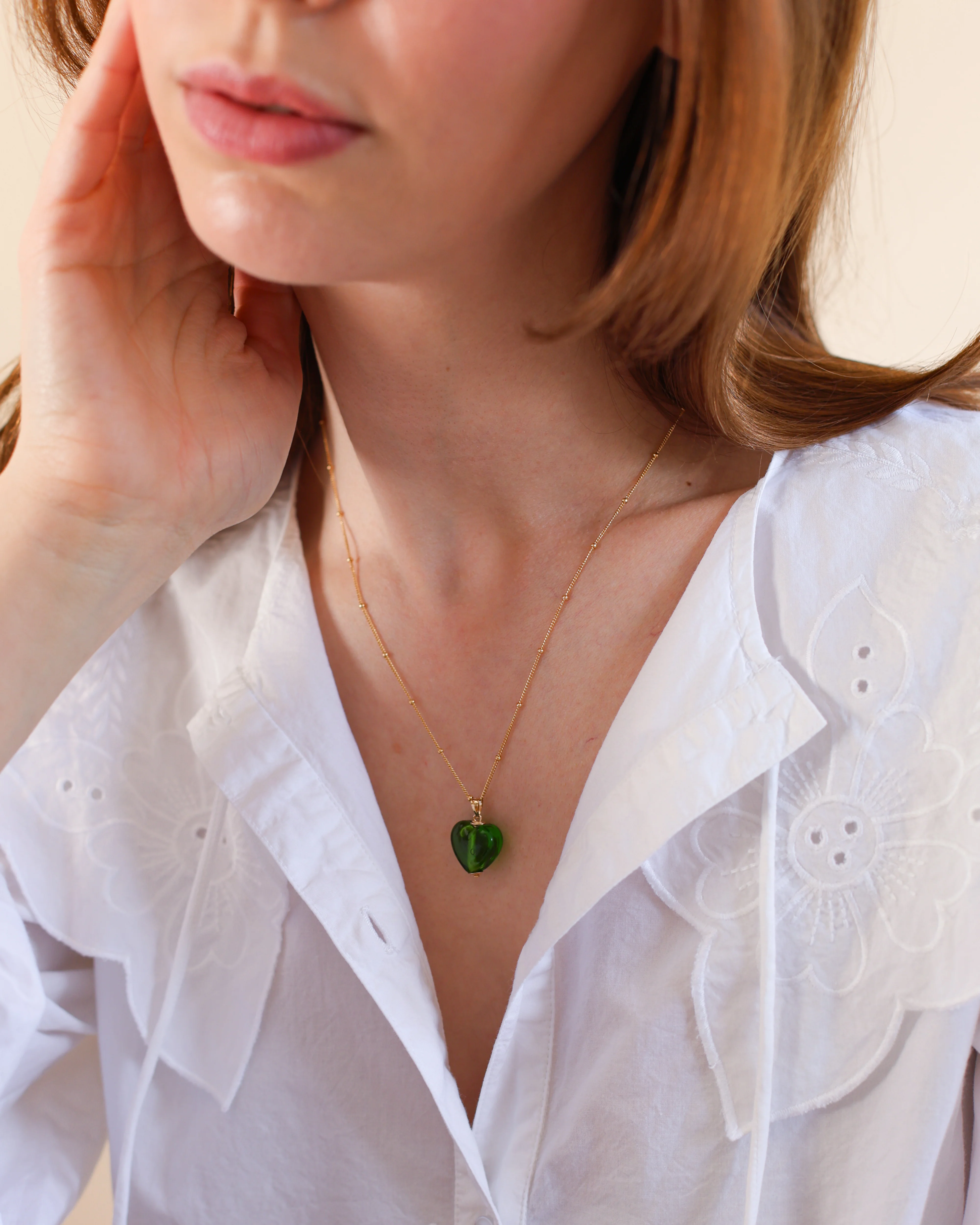 Spring Heart Charm Necklace - Image 4