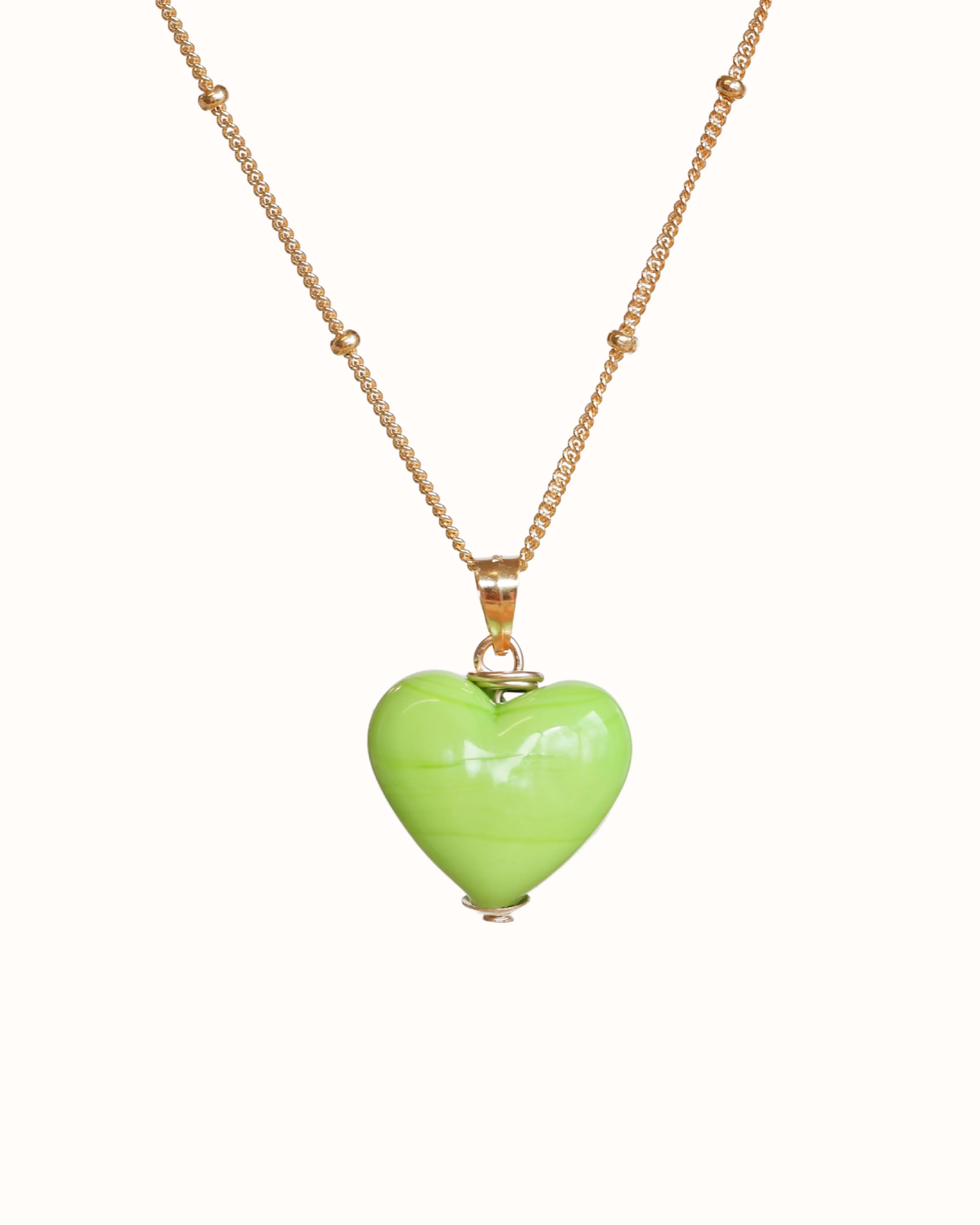 Spring Heart Charm Necklace - Image 6