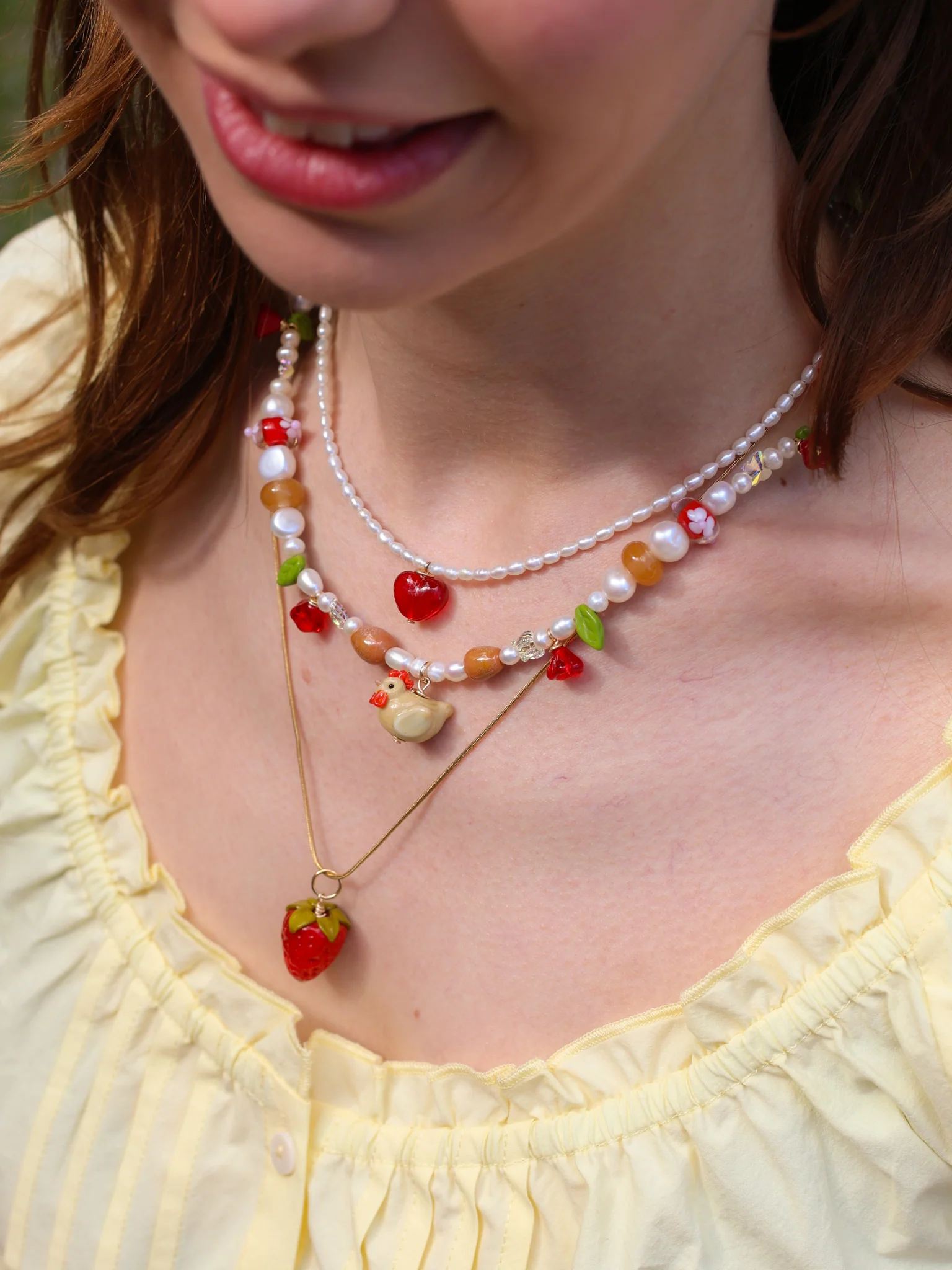 Sunset Chicken Necklace - Image 4